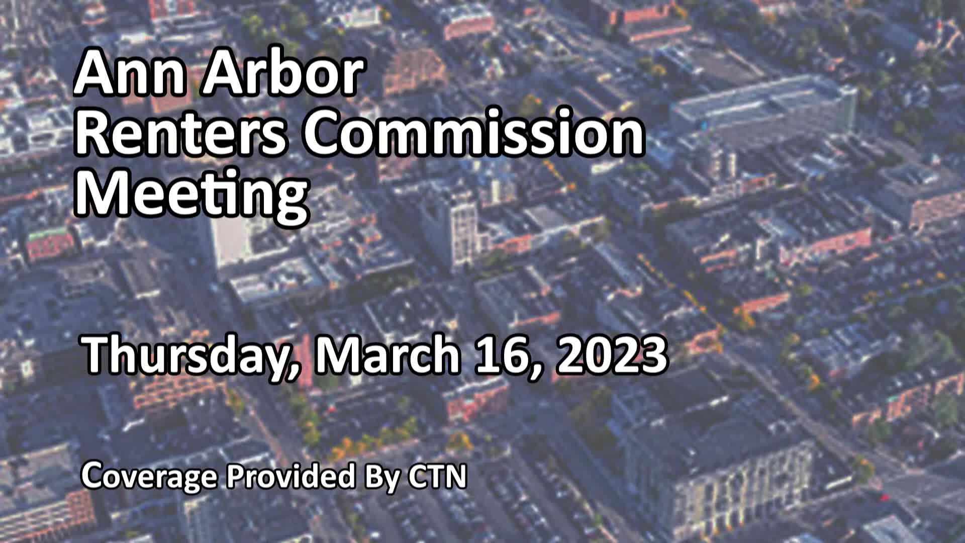 Thumbnail image for Renters Commission Meeting 3/16/23