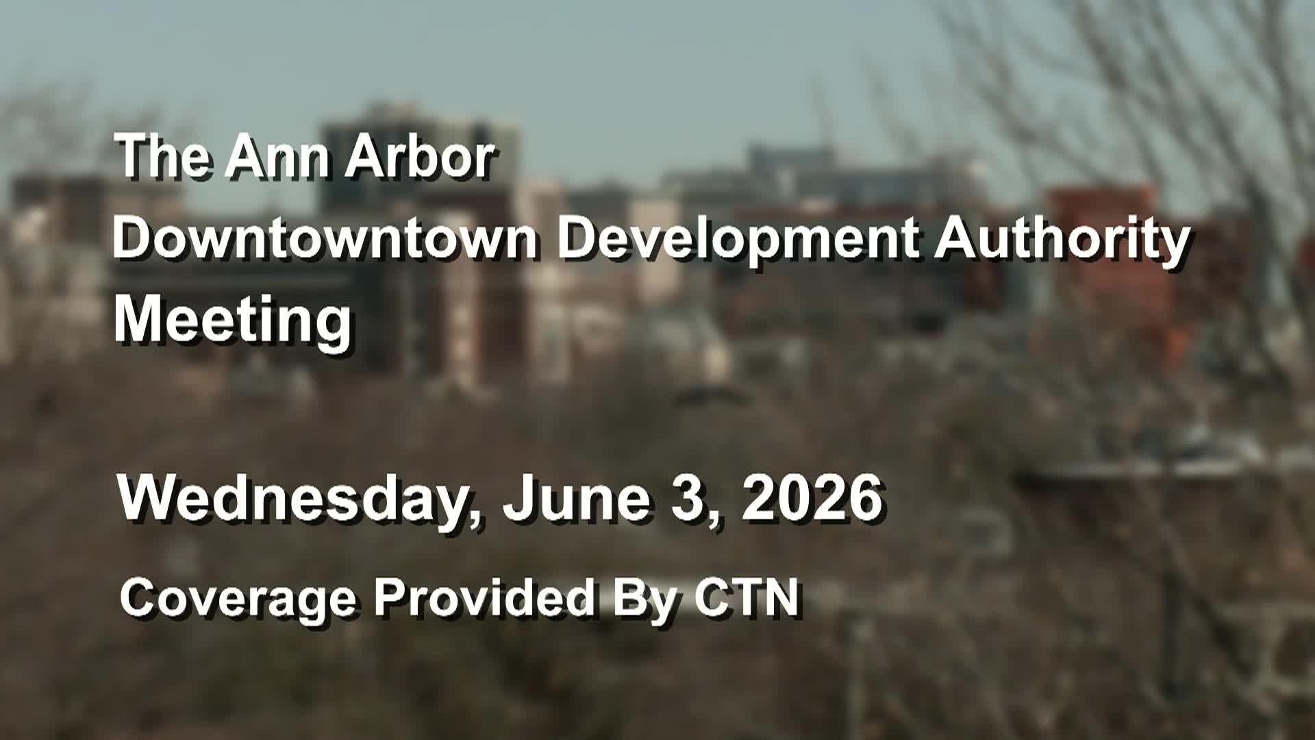 Thumbnail image for Downtown Development Authority Meeting 6/3/26