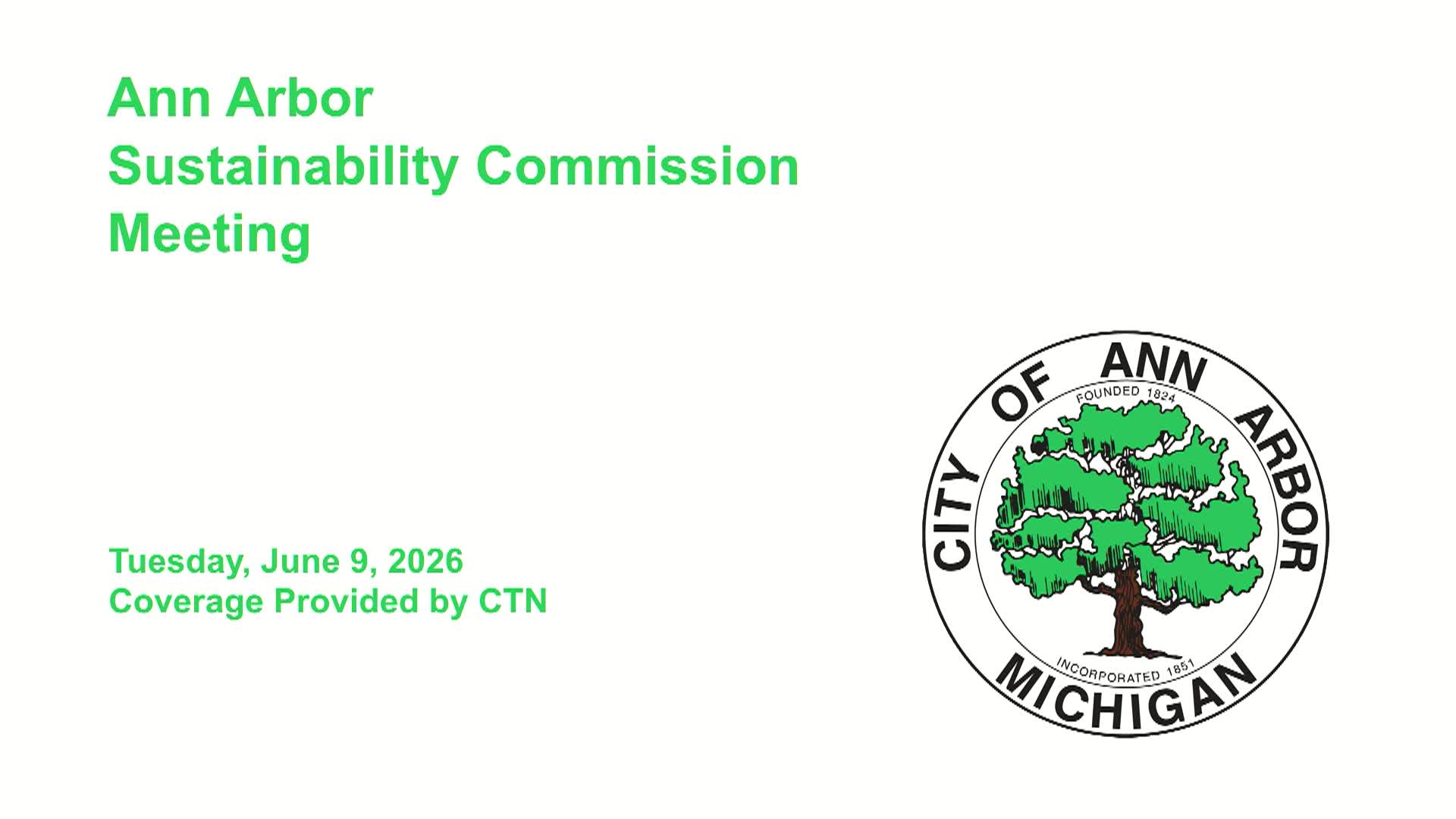 Thumbnail image for Sustainability Commission Meeting 6/9/26