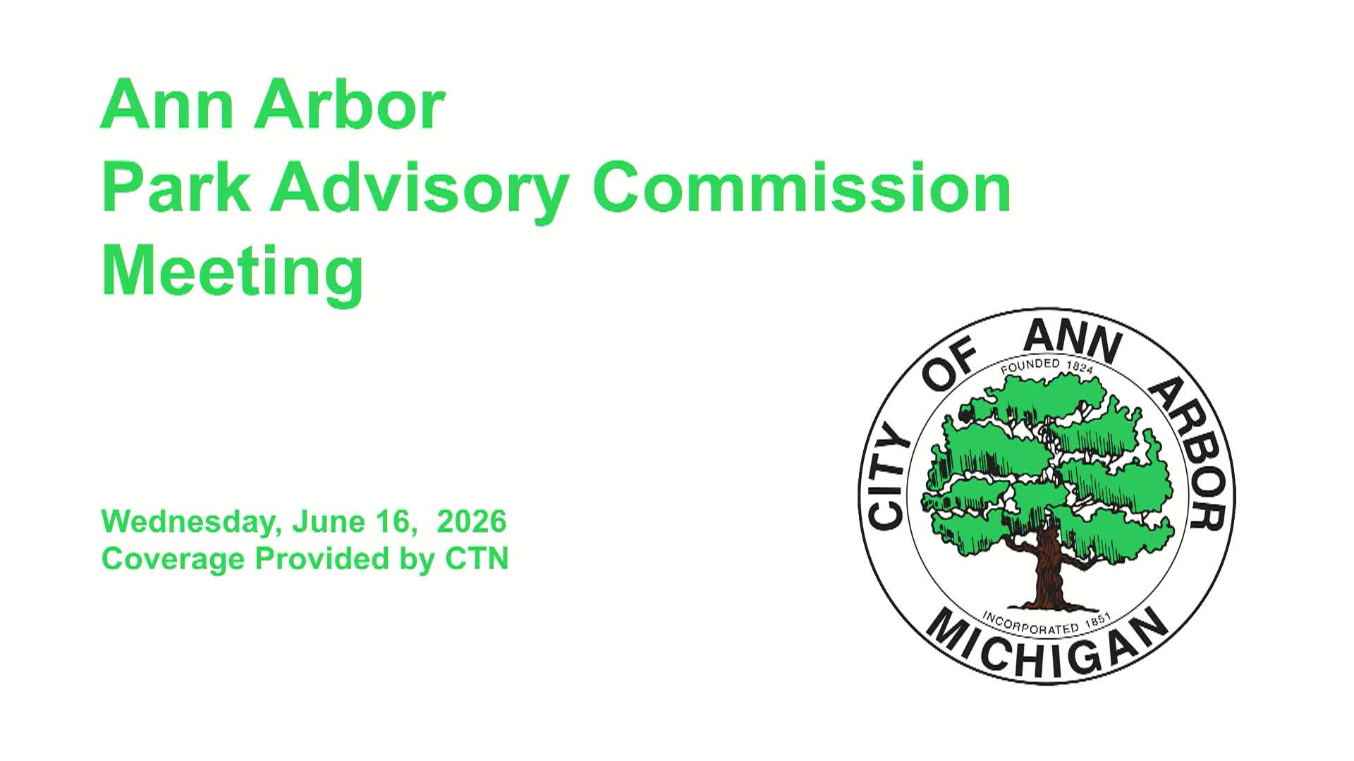 Thumbnail image for Park Advisory Commission Meeting 6/16/26