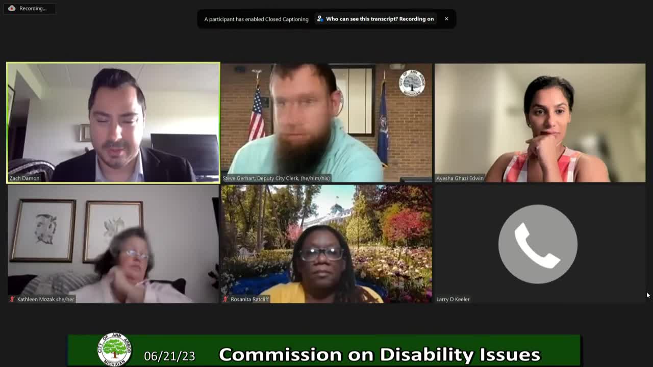 Thumbnail image for Commission on Disability Issues Meeting 6/21/23