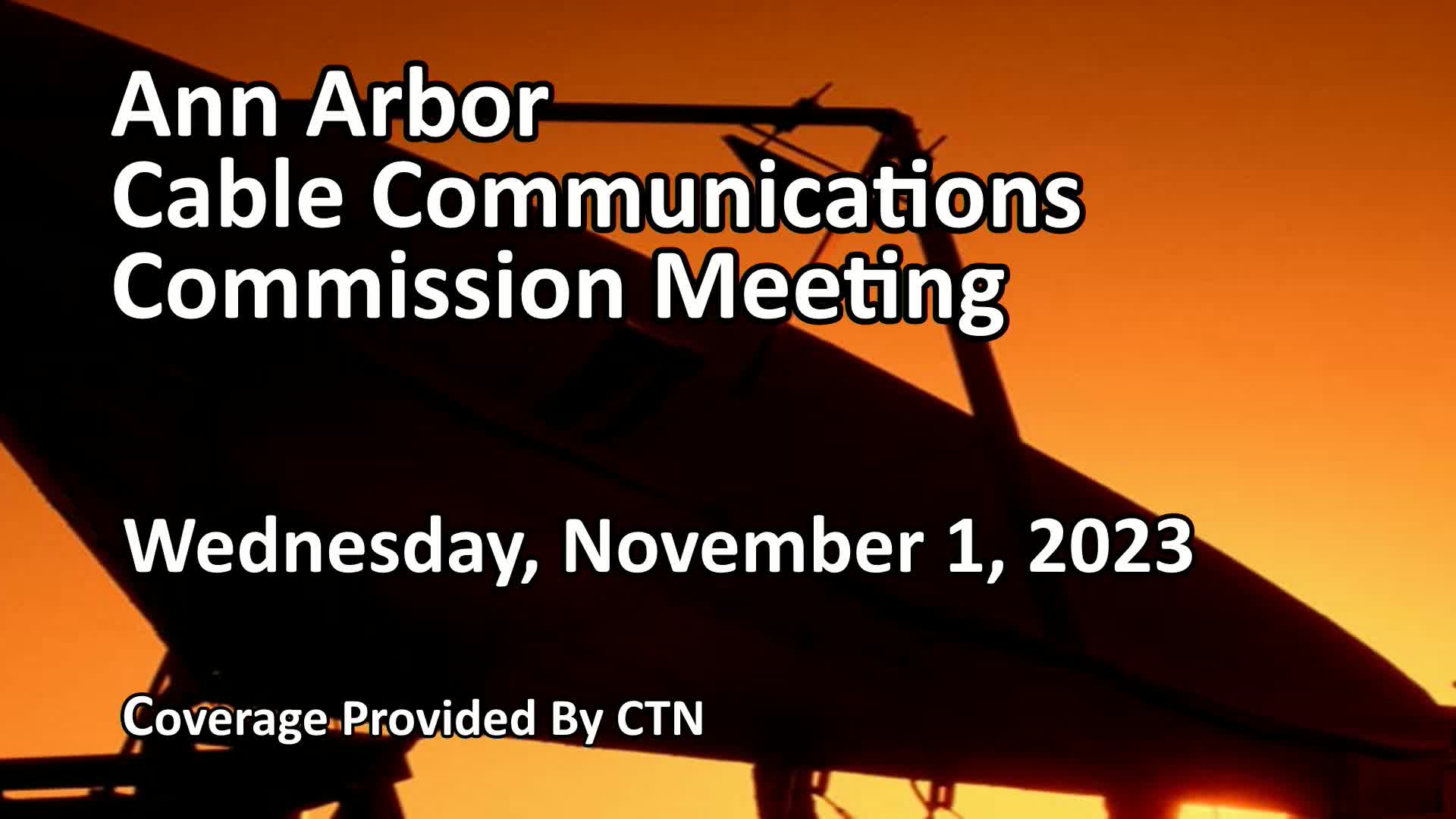 Thumbnail image for Cable Communications Commission Meeting 11/1/23