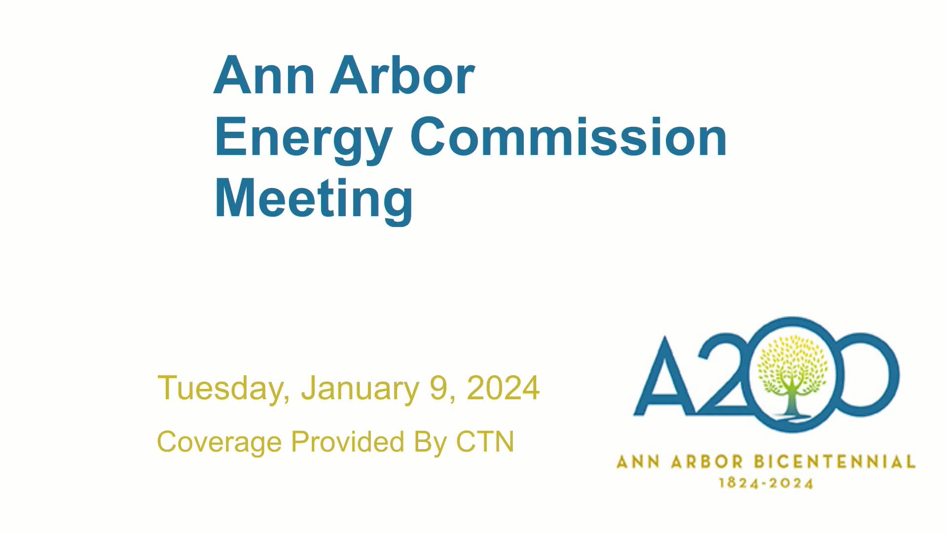 Thumbnail image for Energy Commission Meeting 1/9/24