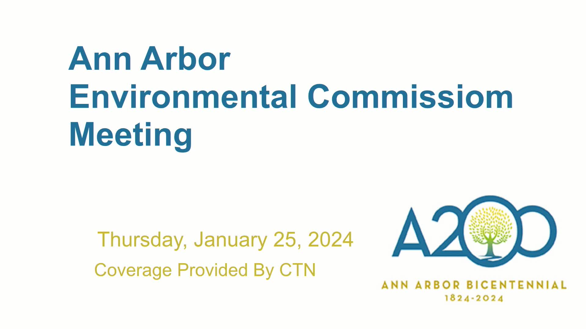 Thumbnail image for Environmental Commission Meeting 1/25/24