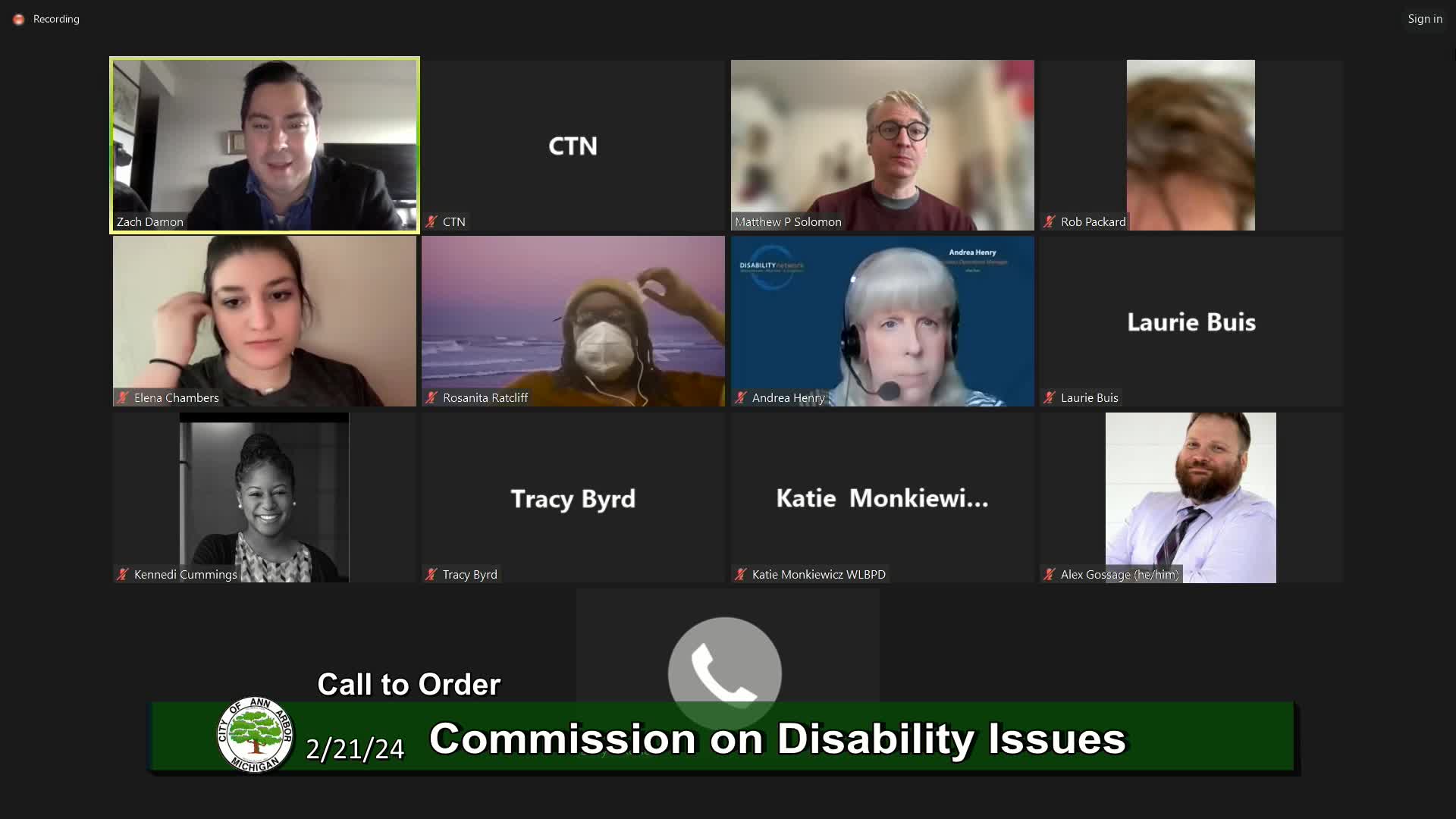 Thumbnail image for Commission on Disability Issues Meeting 2/21/24