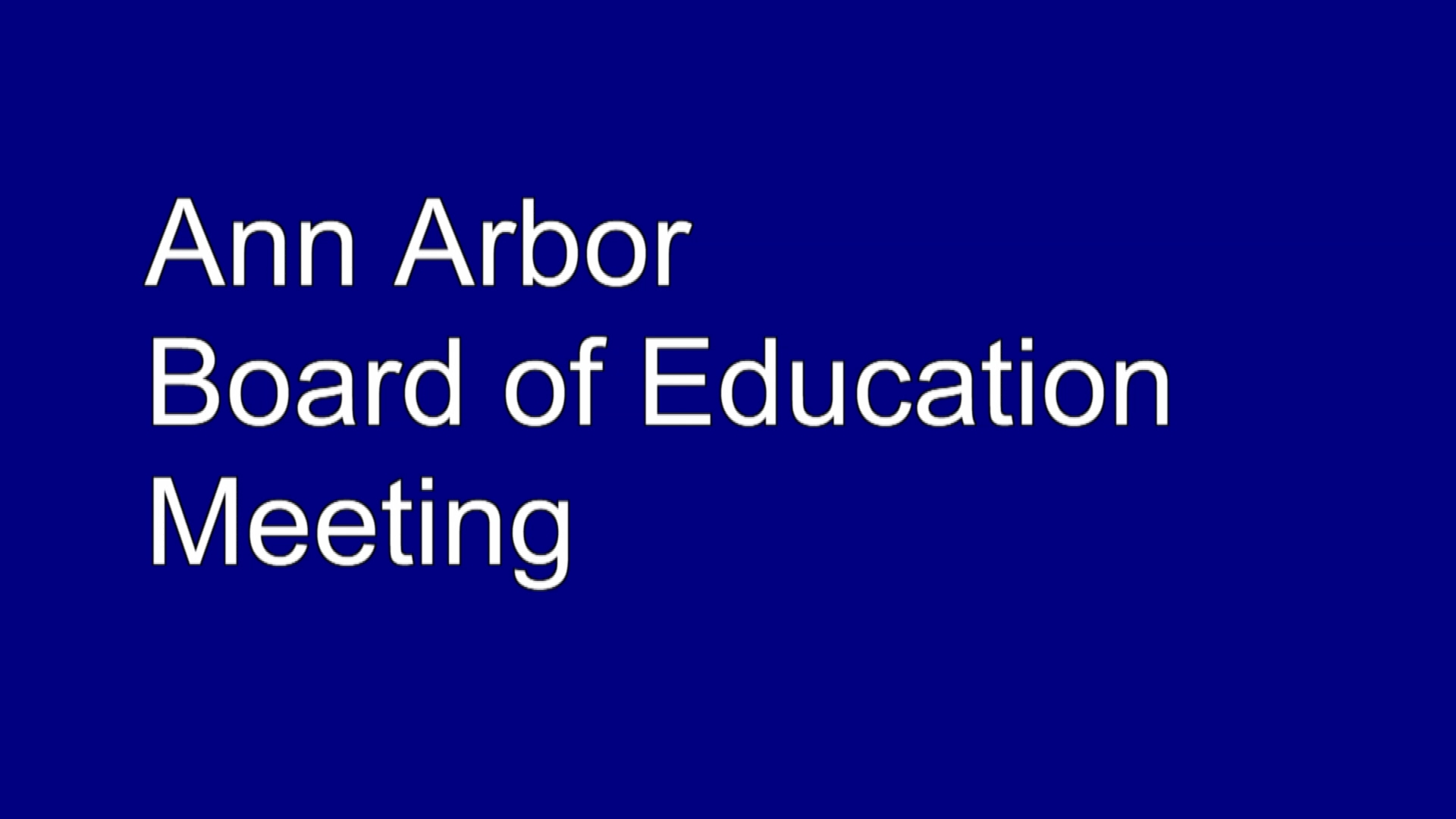 Thumbnail image for Board of Education Meeting 1/31/24