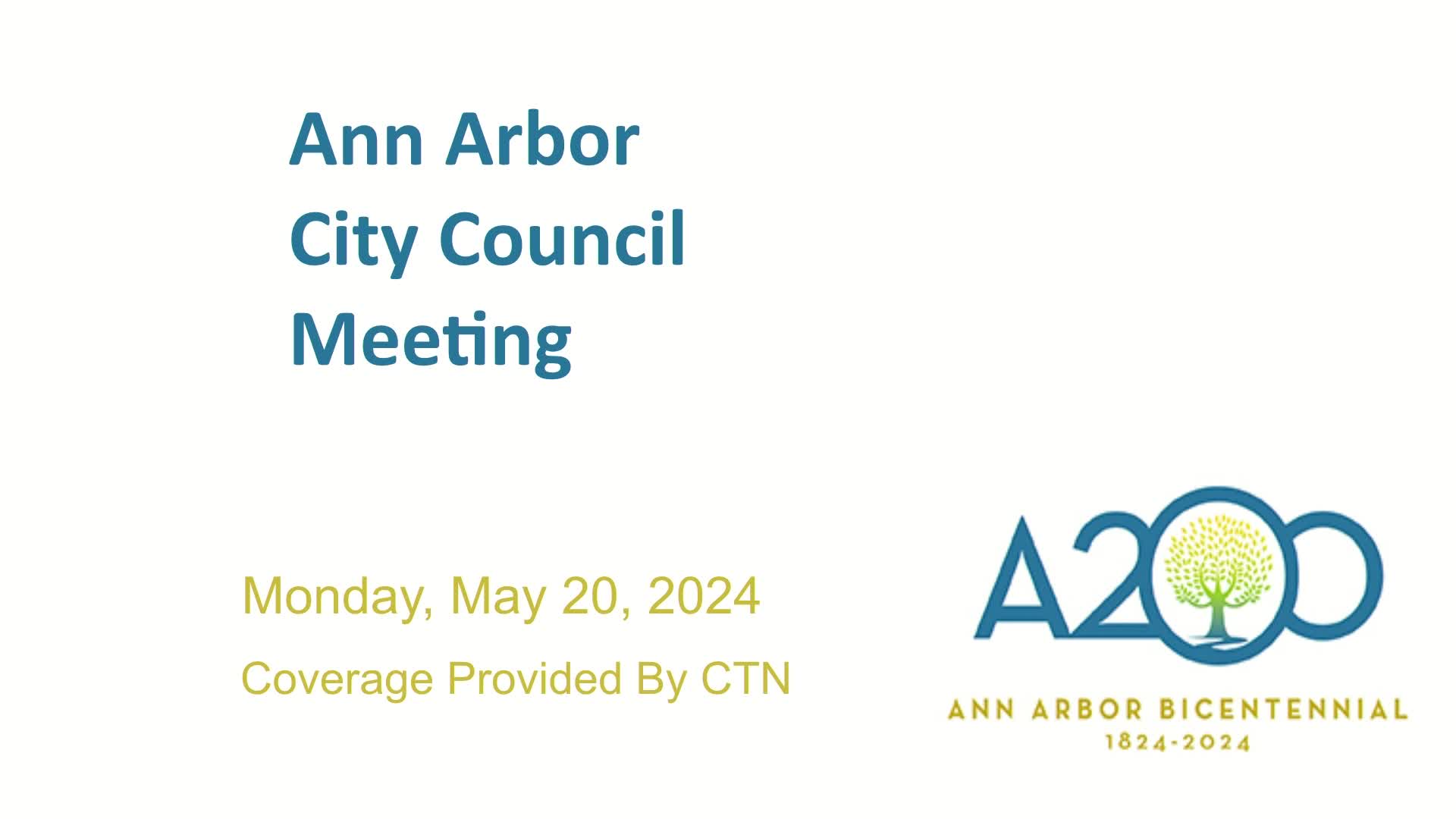 Thumbnail image for City Council Meeting 5/20/24