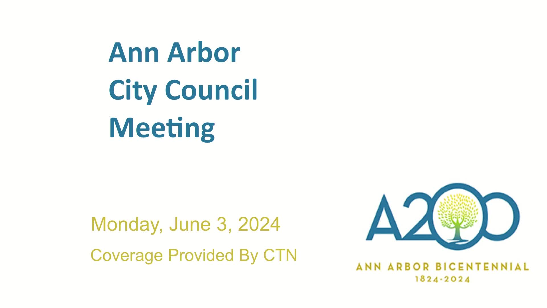 Thumbnail image for City Council Meeting 6/3/24