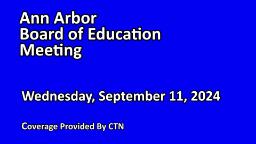 Navigate to Board of Education Meeting 9/11/24