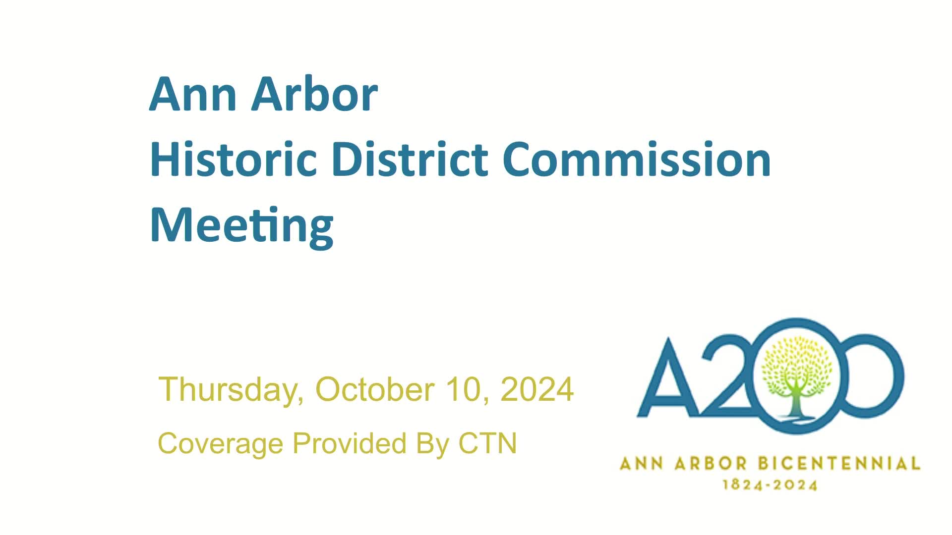 Thumbnail image for Historic District Commission Meeting 10/10/24