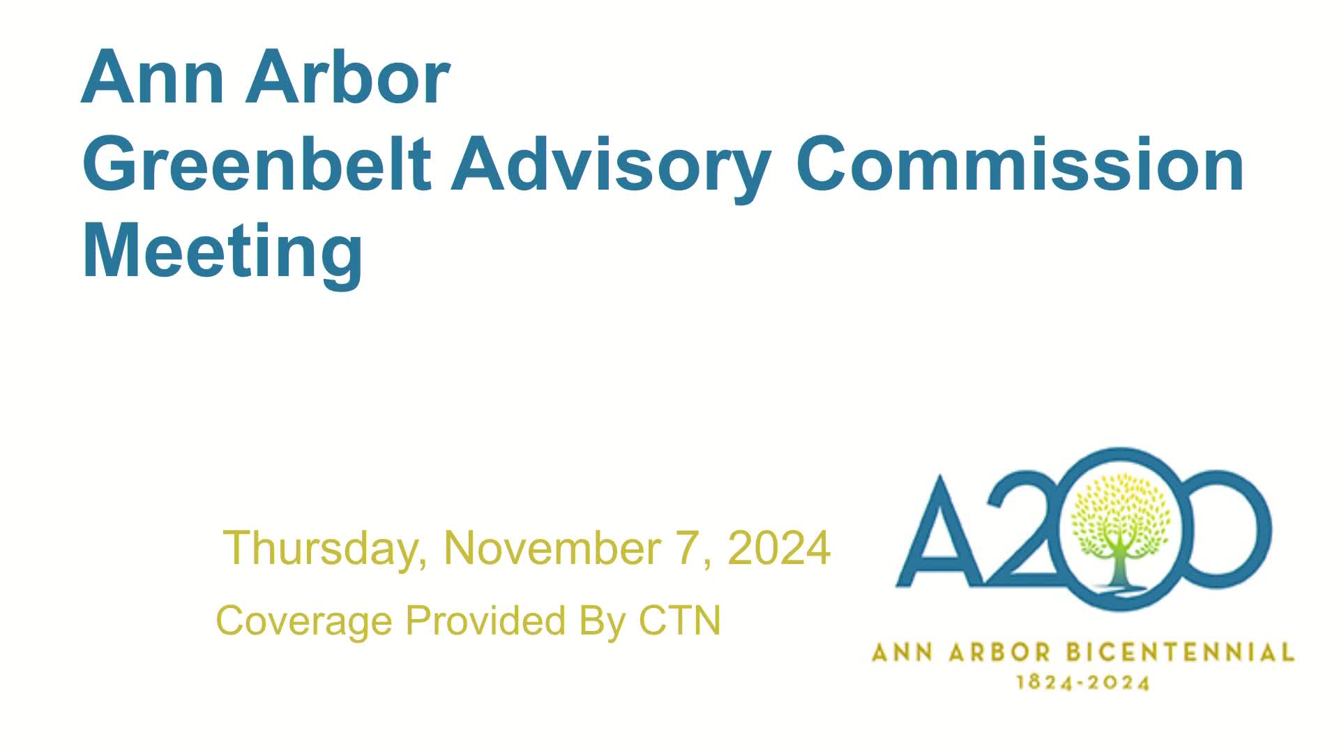 Thumbnail image for Greenbelt Advisory Commission Meeting 11/7/24