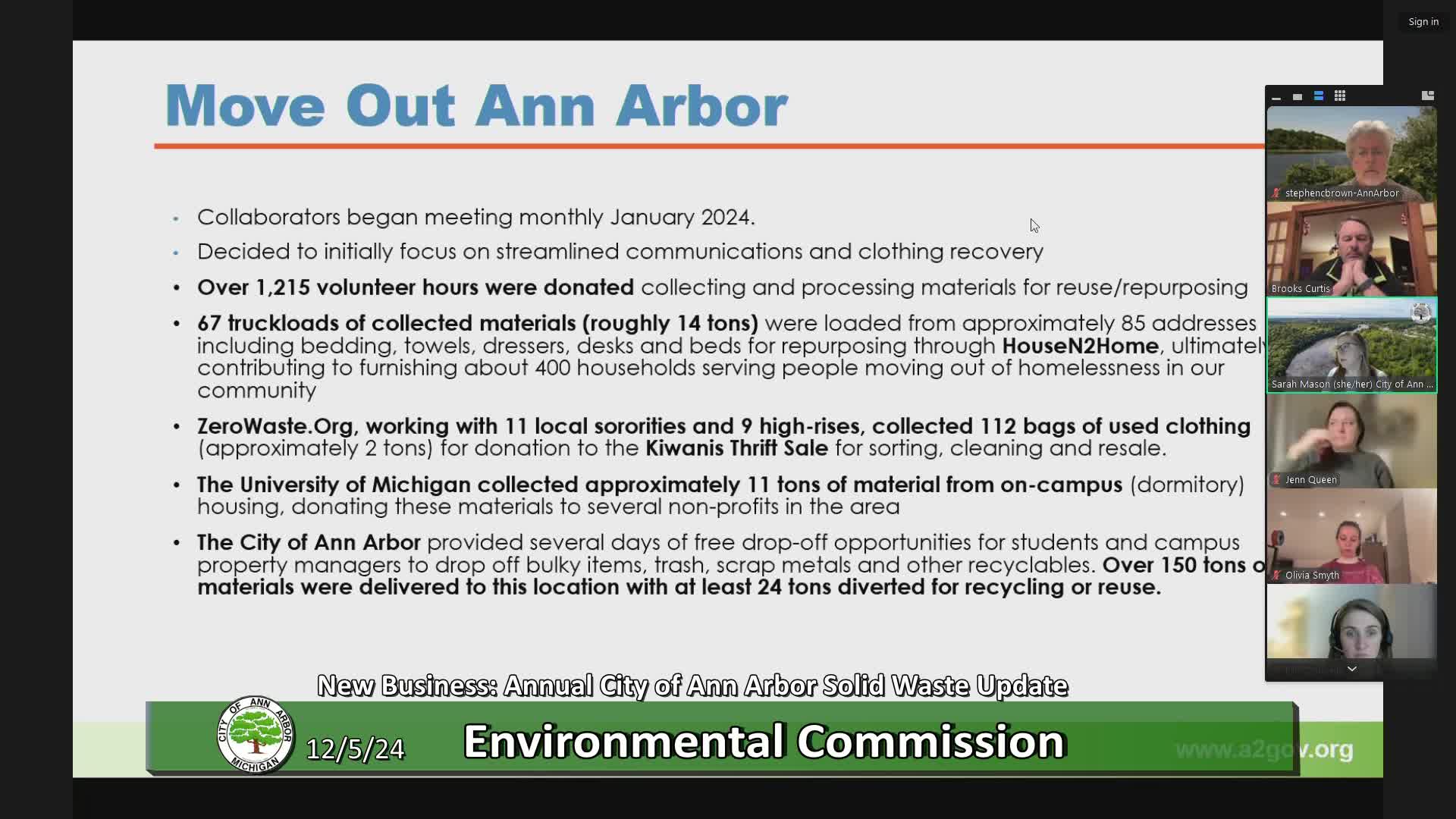 Thumbnail image for Environmental Commission Meeting 12/5/24