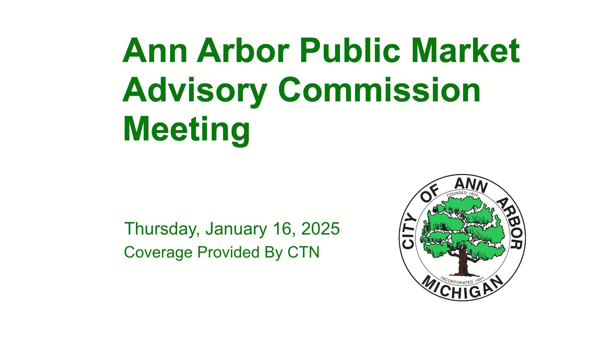 Thumbnail image for Public Market Advisory Commission Meeting 1/16/25