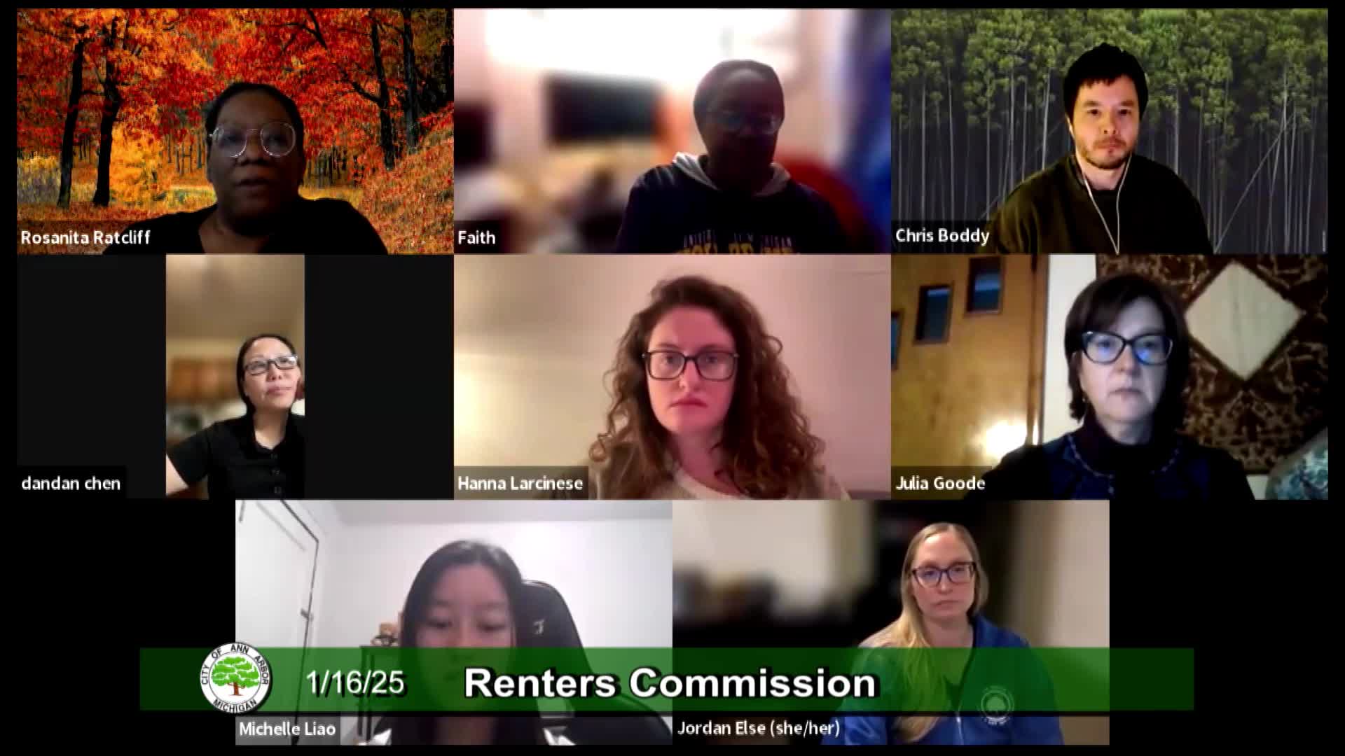 Thumbnail image for Renters Commission Meeting 1/16/25