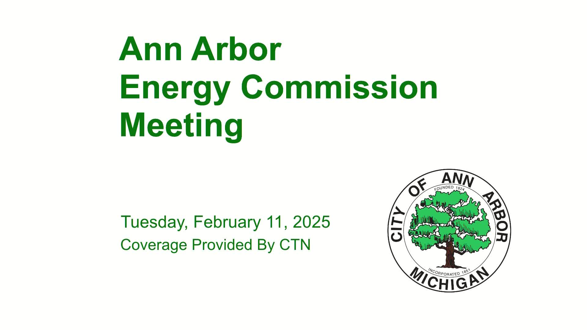 Thumbnail image for Energy Commission Meeting 2/11/25