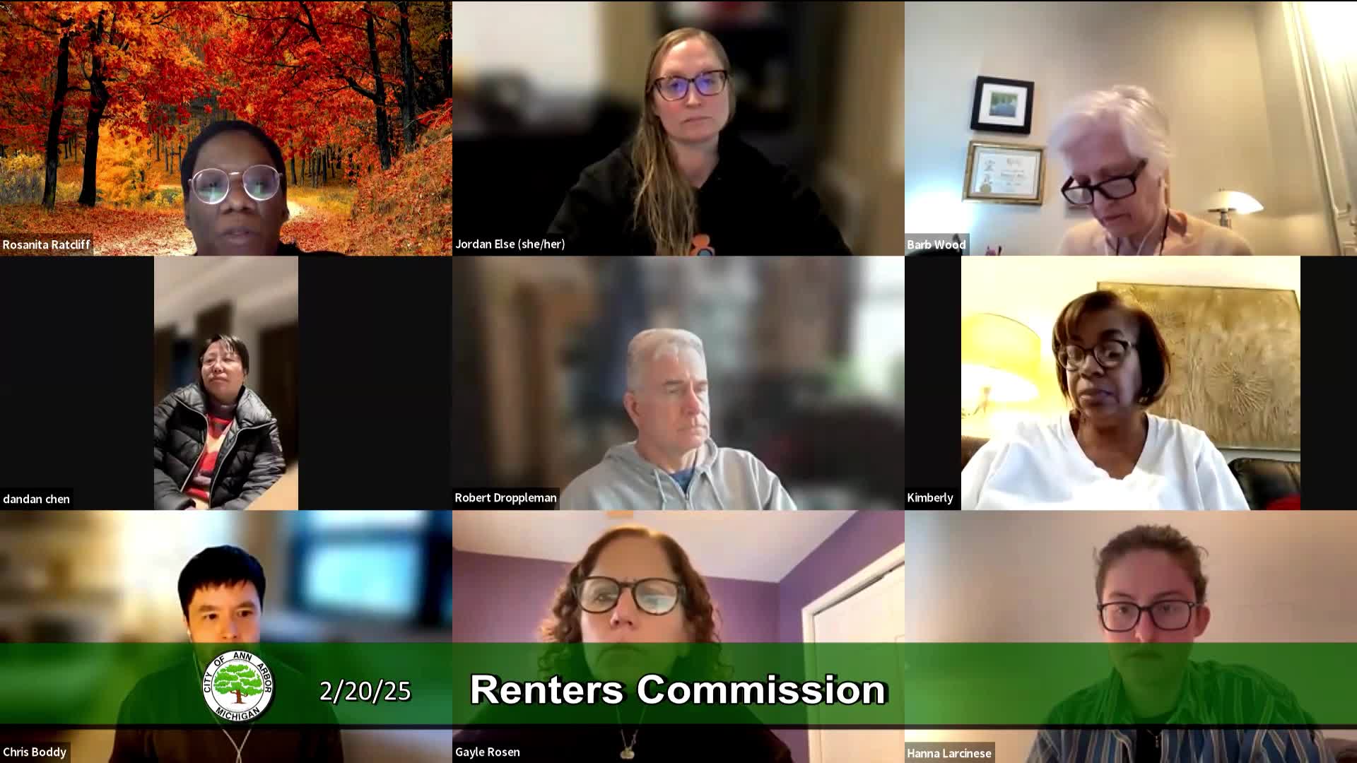 Thumbnail image for Renters Commission Meeting 2/20/25