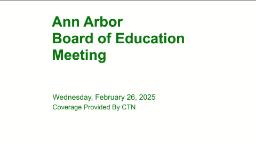 Navigate to Board of Education Meeting 2/26/25
