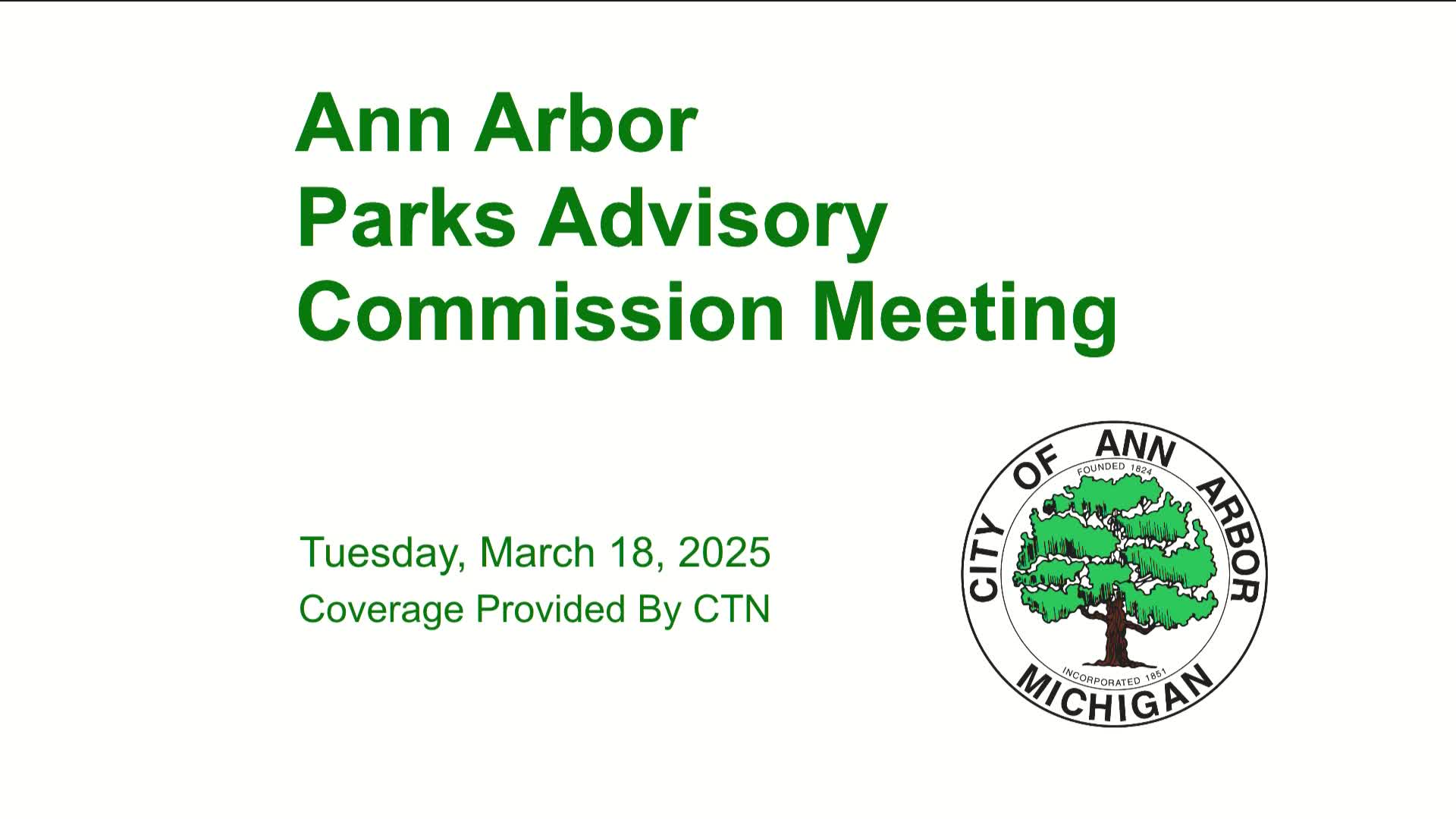 Thumbnail image for Park Advisory Commission Meeting 3/18/25