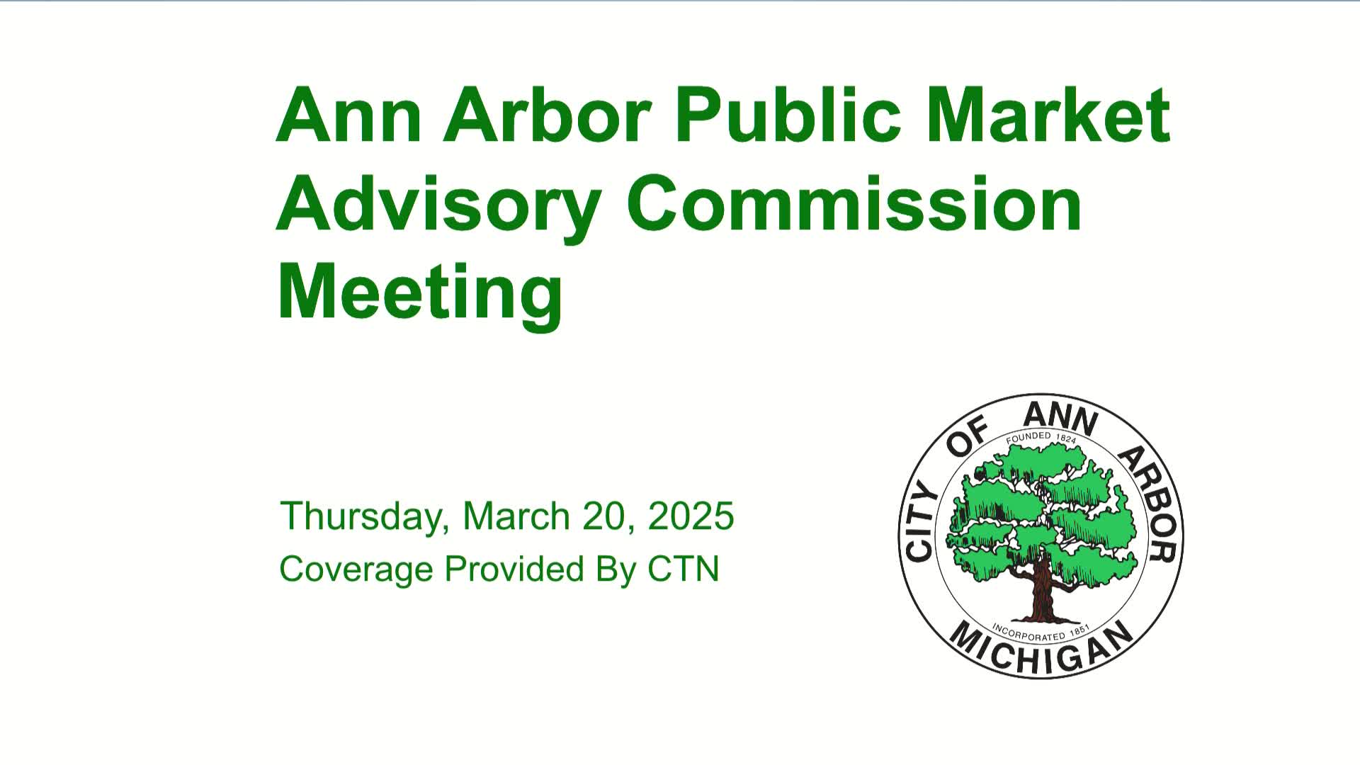 Thumbnail image for Public Market Advisory Commission Meeting 3/20/25