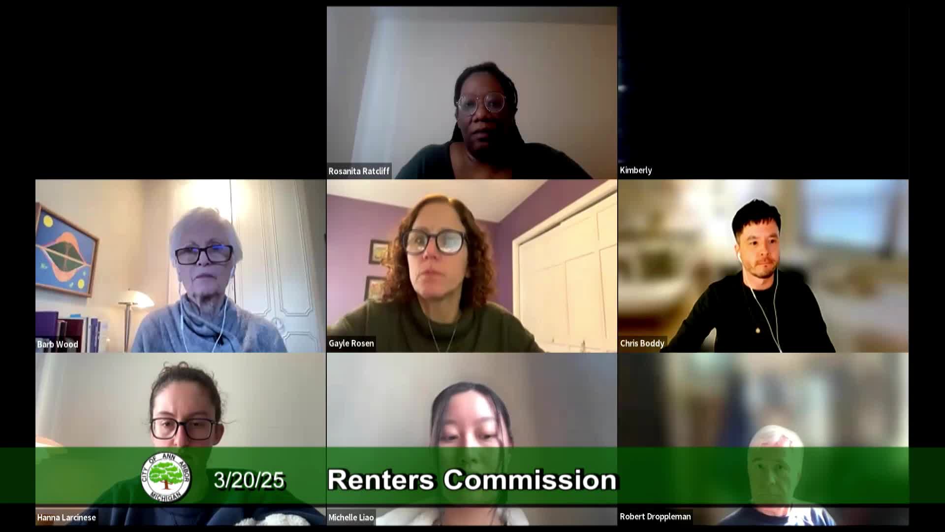 Thumbnail image for Renters Commission Meeting 3/20/25