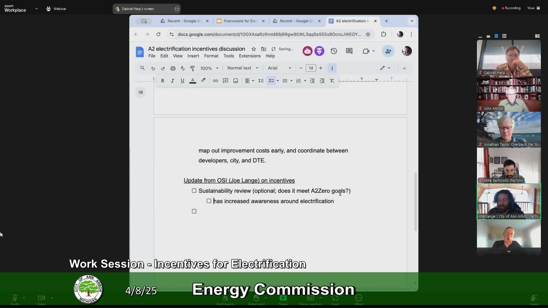 Thumbnail image for Energy Commission Meeting 4/8/25