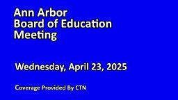 Navigate to Board of Education Meeting 4/23/25