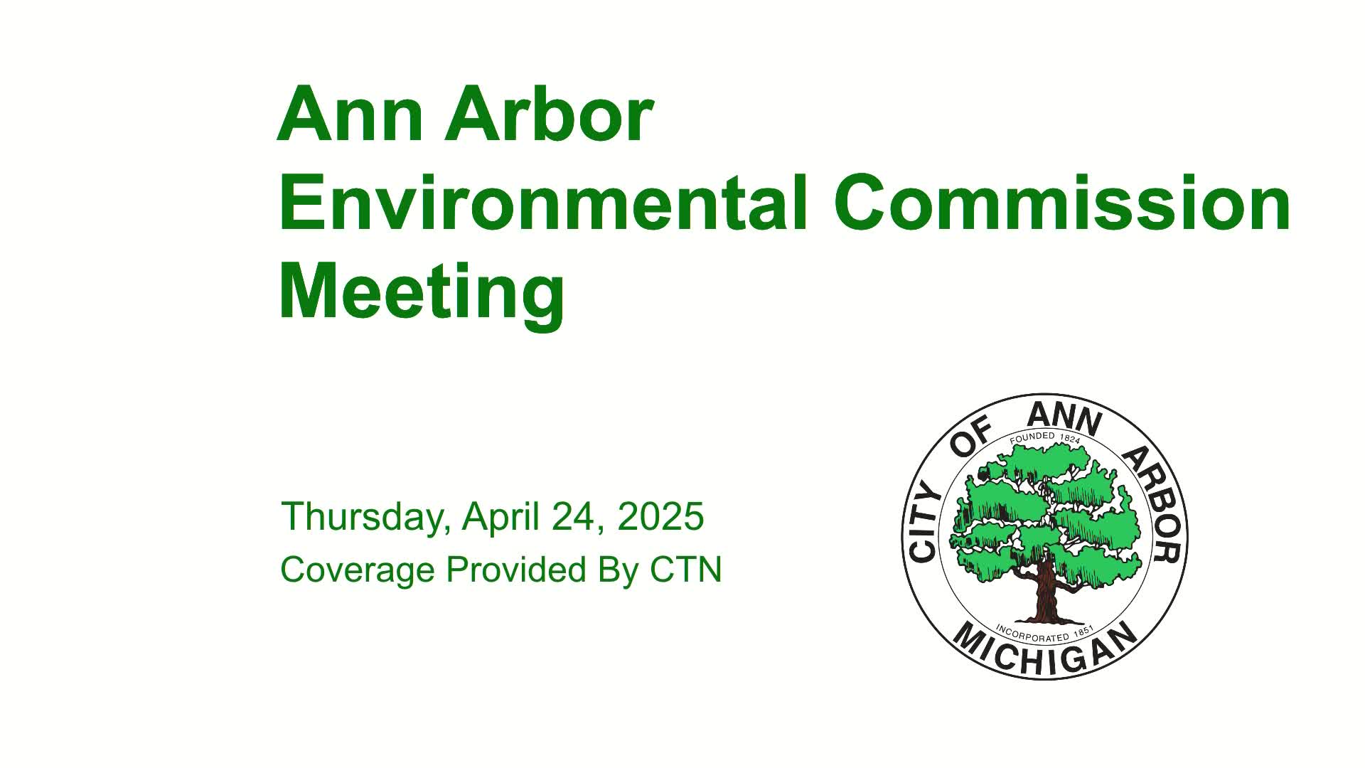 Thumbnail image for Environmental Commission Meeting 4/24/25