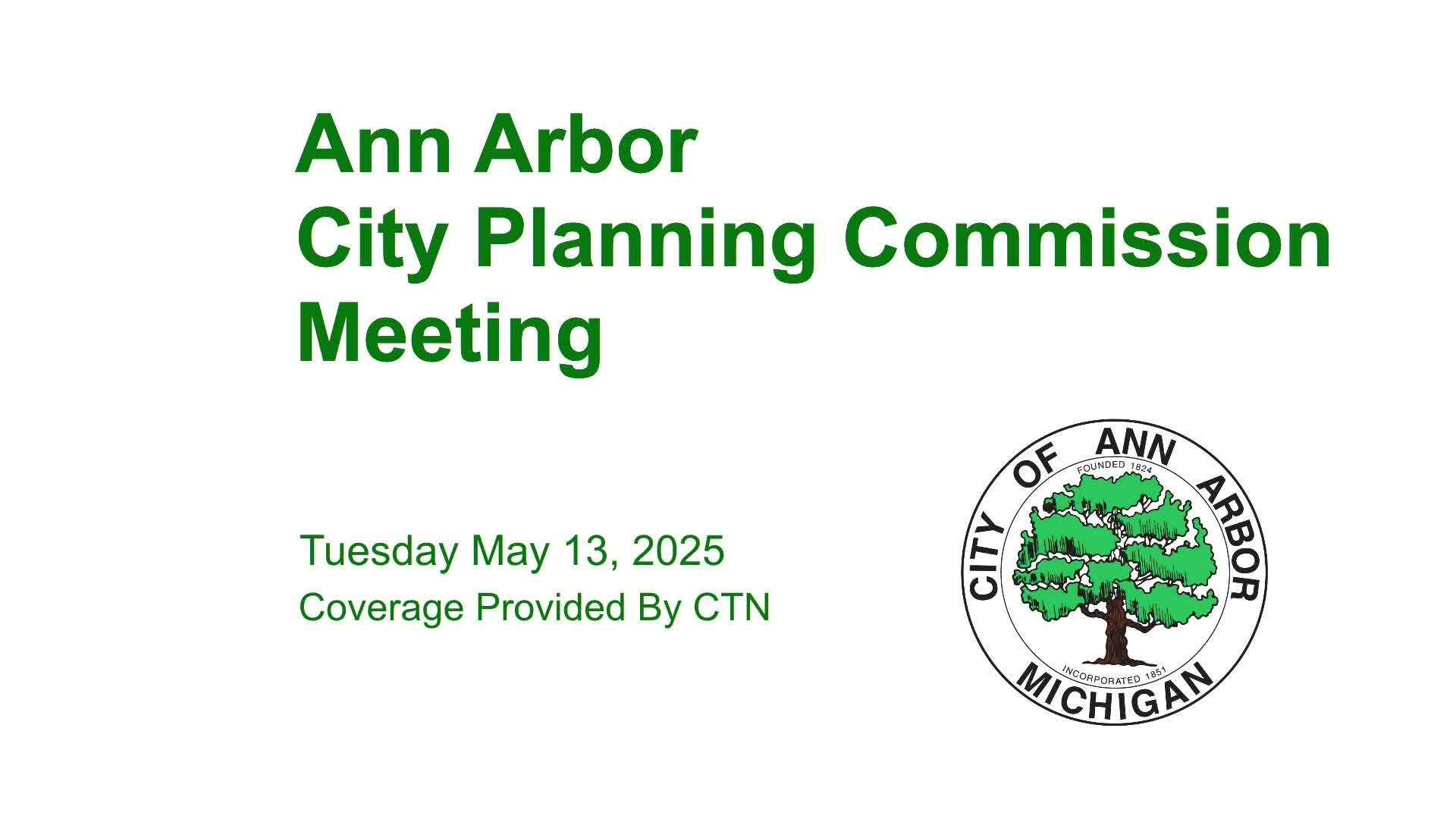 Thumbnail image for Planning Commission Meeting 5/13/25