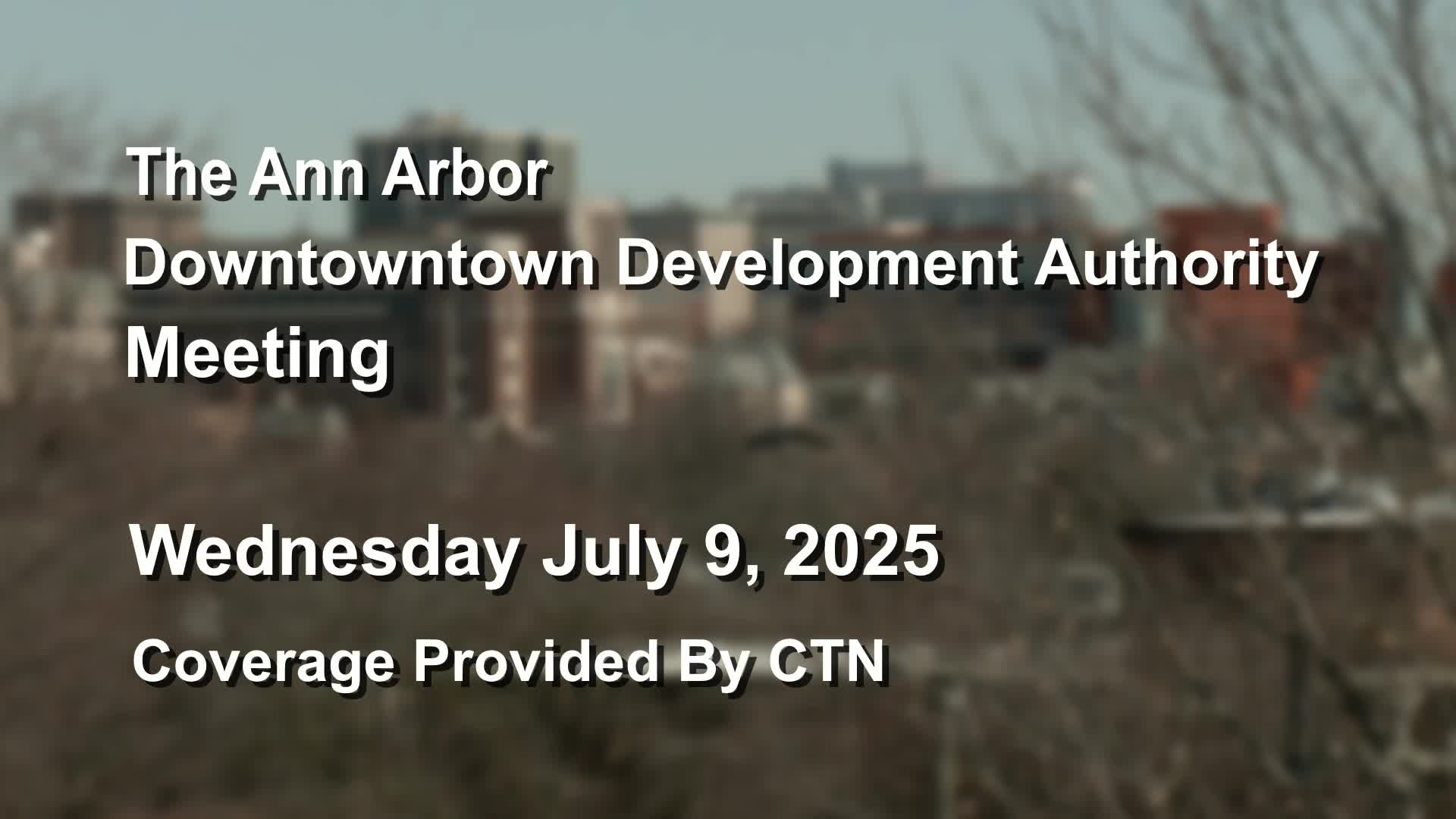 Thumbnail image for Downtown Development Authority Meeting 7/9/25