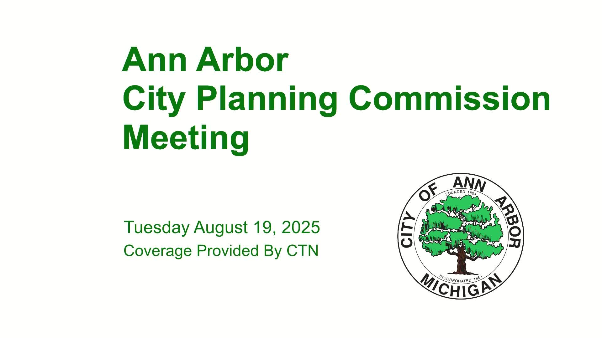 Thumbnail image for Planning Commission Meeting 8/19/25