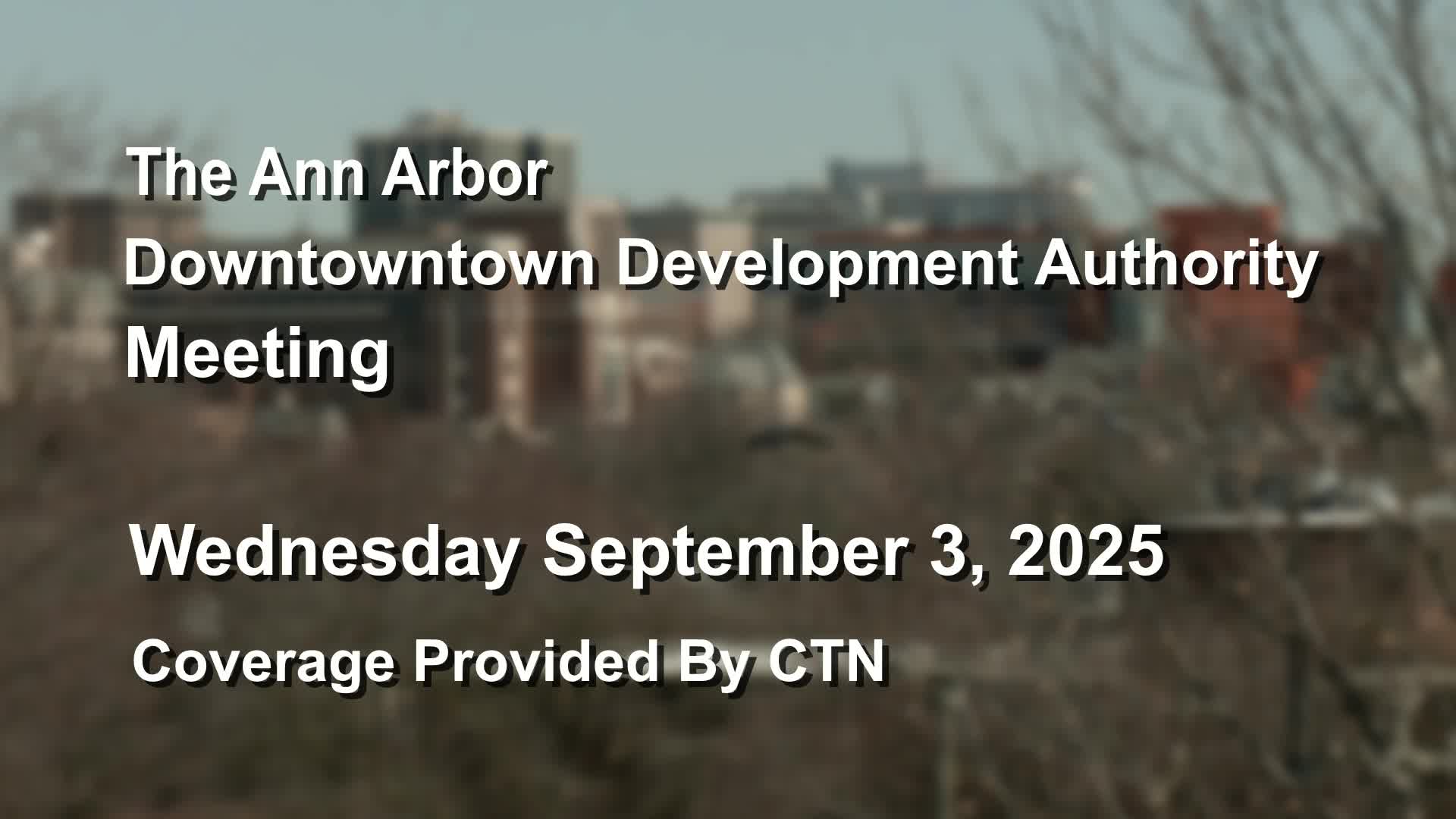 Thumbnail image for Downtown Development Authority Meeting 9/3/25