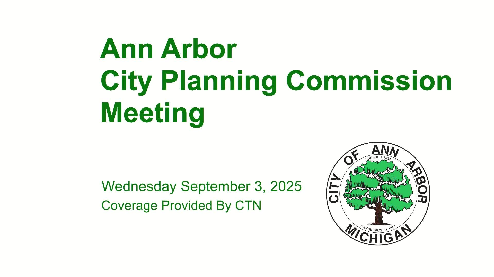 Thumbnail image for Planning Commission Meeting 9/3/25