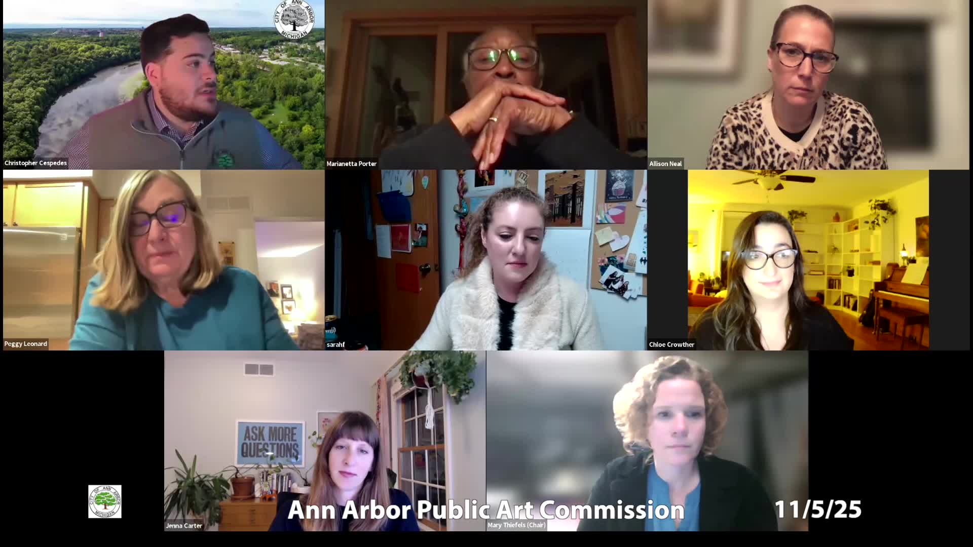 Thumbnail image for Public Art Commission Meeting 11/5/25