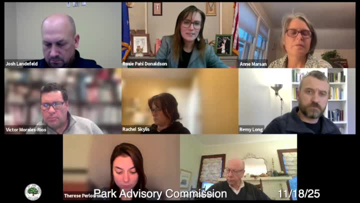Thumbnail image for Park Advisory Commission Meeting 11/18/25