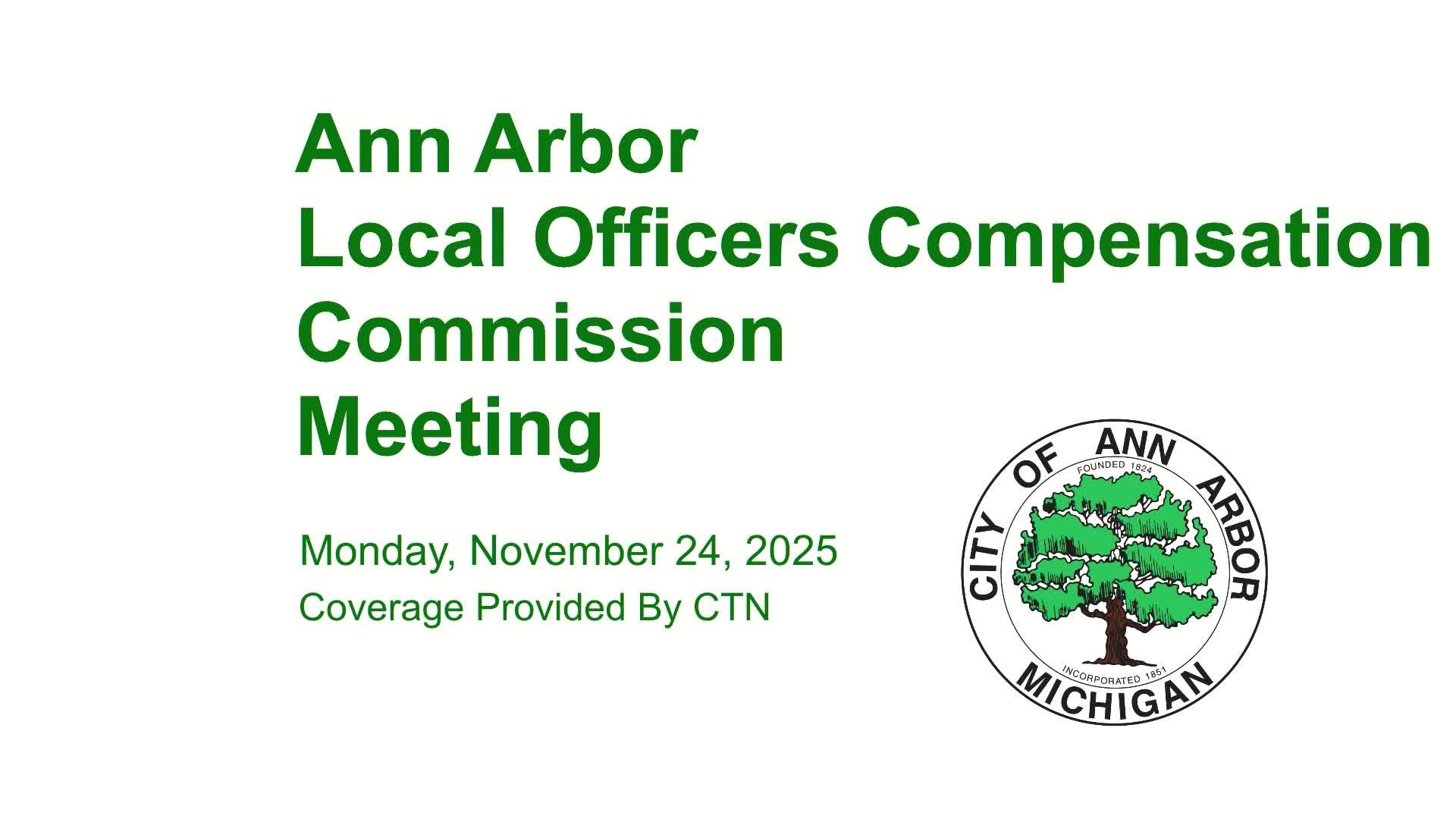 Thumbnail image for Local Officers Compensation Commission Meeting 11/24/25