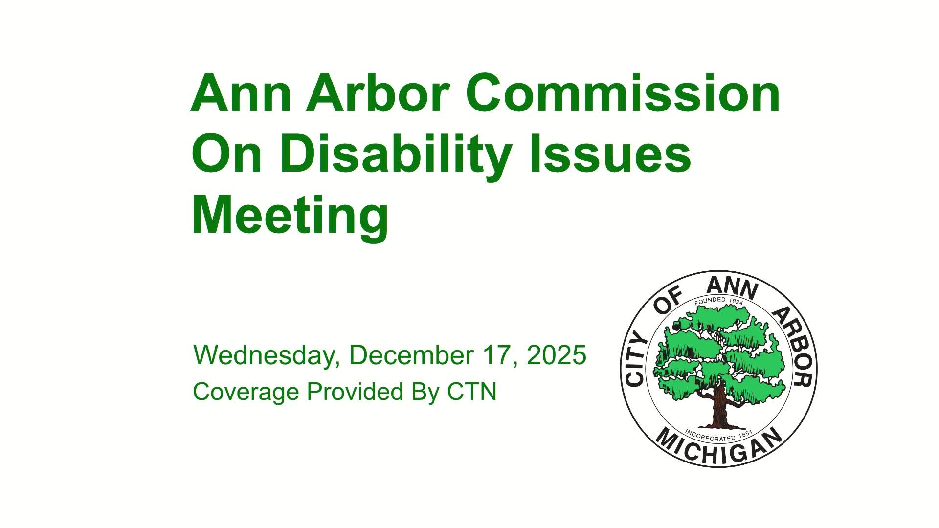 Thumbnail image for Commission on Disability Issues Meeting 12/17/25