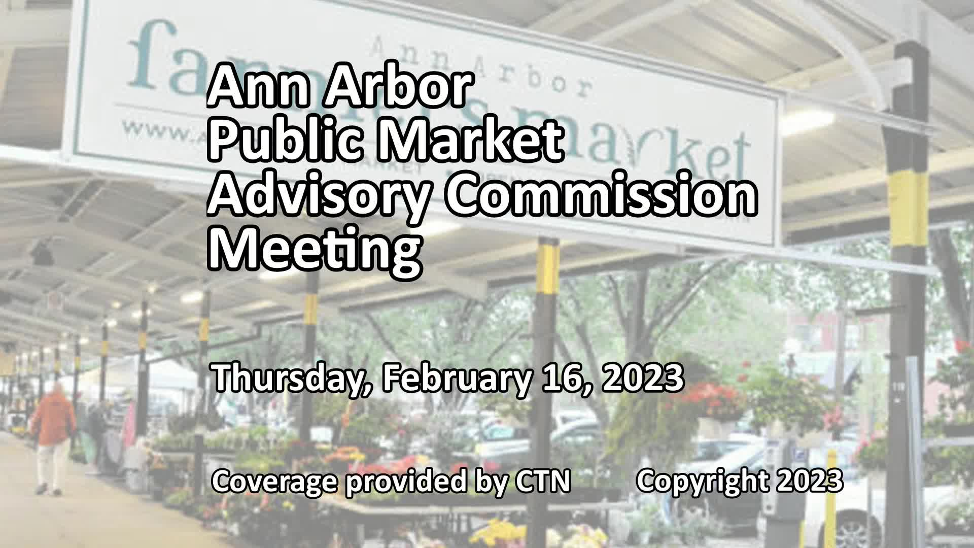 Thumbnail image for Public Market Advisory Commission Meeting 2/16/23